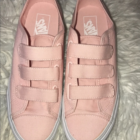 pink velcro vans